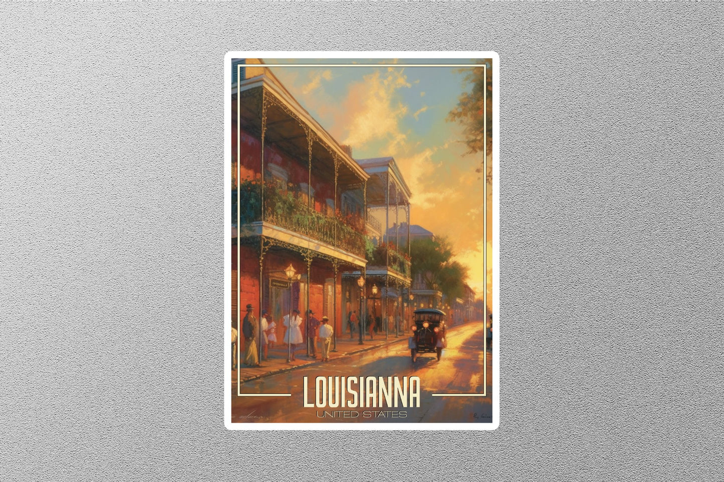 Dreamy Louisiana Travel Stickers