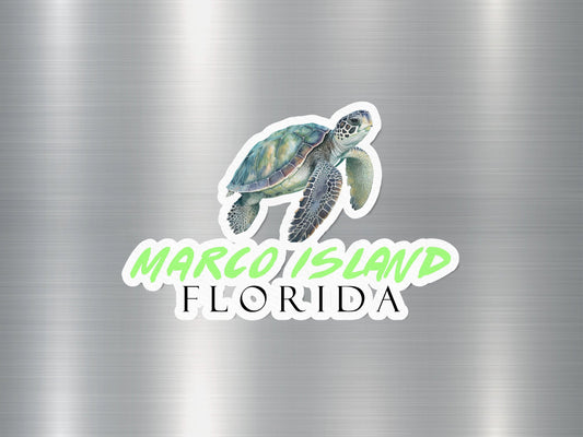 Marco Island Florida Turtle Sticker