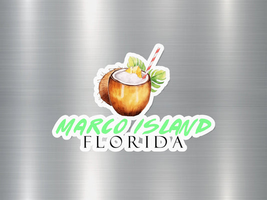 Wholesale Marco Island Florida Coconut Sticker