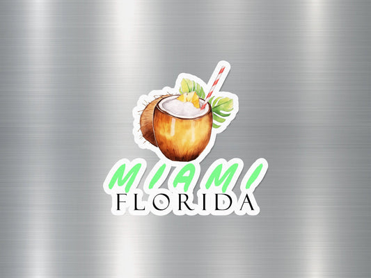 Wholesale Miami Florida Coconut Sticker