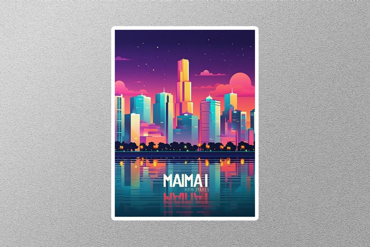 Wholesale Vintage Miami Travel Stickers