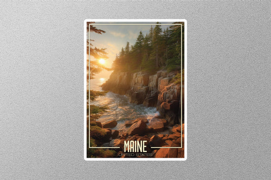 Dreamy Maine Travel Stickers