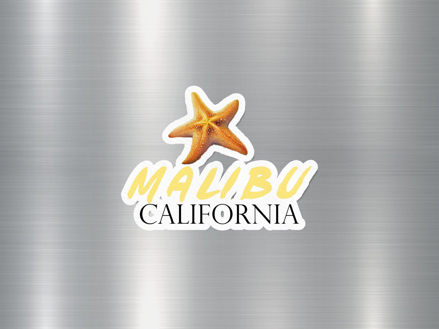 Malibu California Starfish Sticker