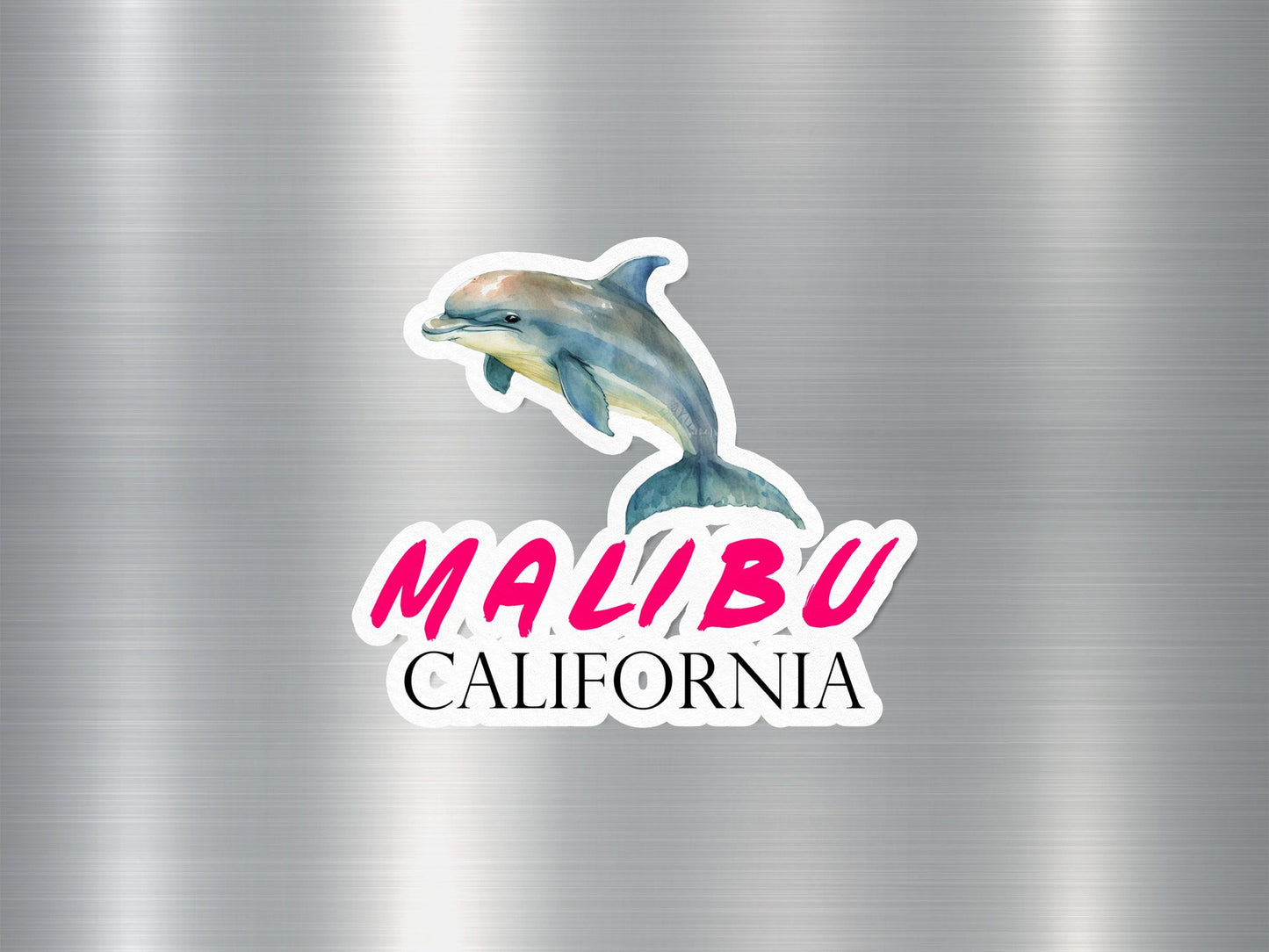 Malibu California Dolphin Sticker