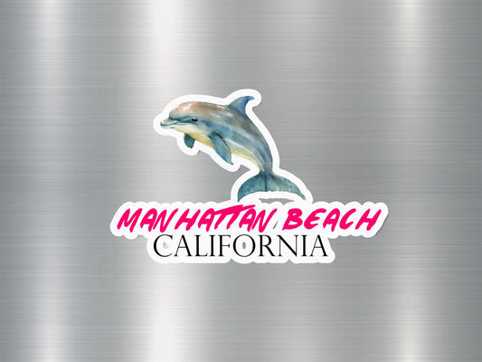 Manhattan Beach California Dolphin Sticker