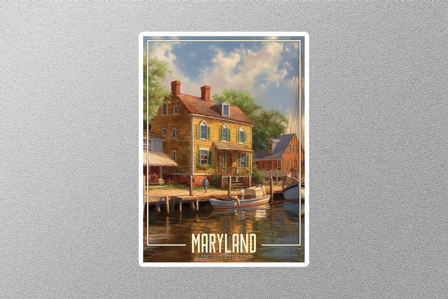 Dreamy Maryland Travel Stickers