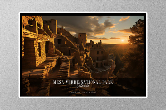 Mesa Verde Sunrise National Park Sticker