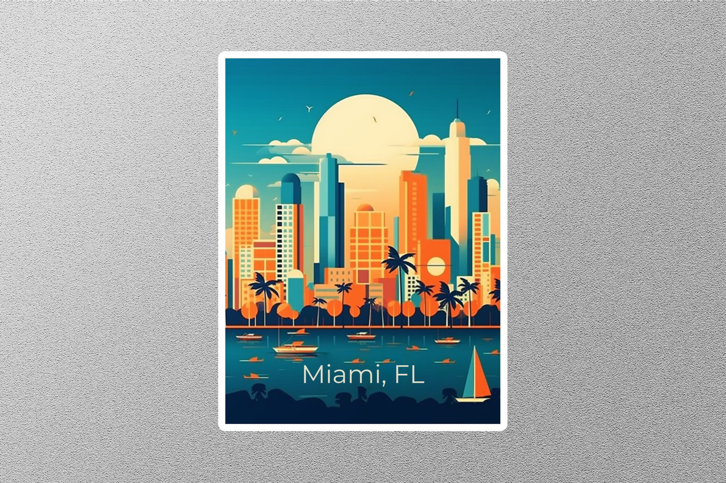 Wholesale Vintage Miami Travel Stickers