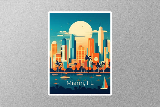 Wholesale Vintage Miami Travel Stickers