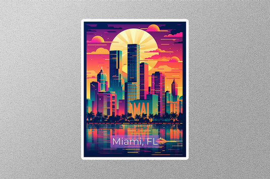 Wholesale Vintage Miami Travel Stickers
