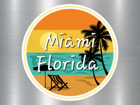 Miami Beach Florida Sticker