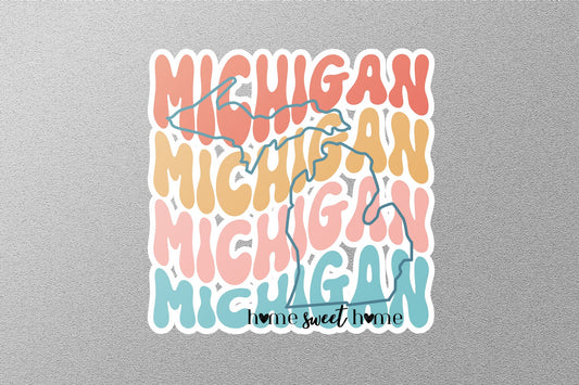 Retro Michigan Sticker