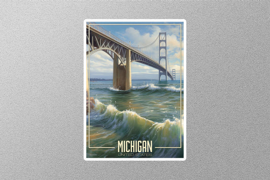 Dreamy Michigan Travel Stickers