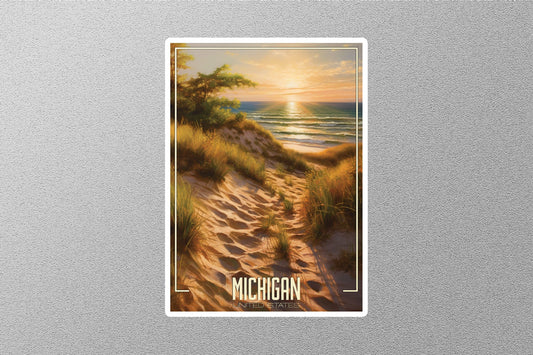 Dreamy Michigan Travel Stickers