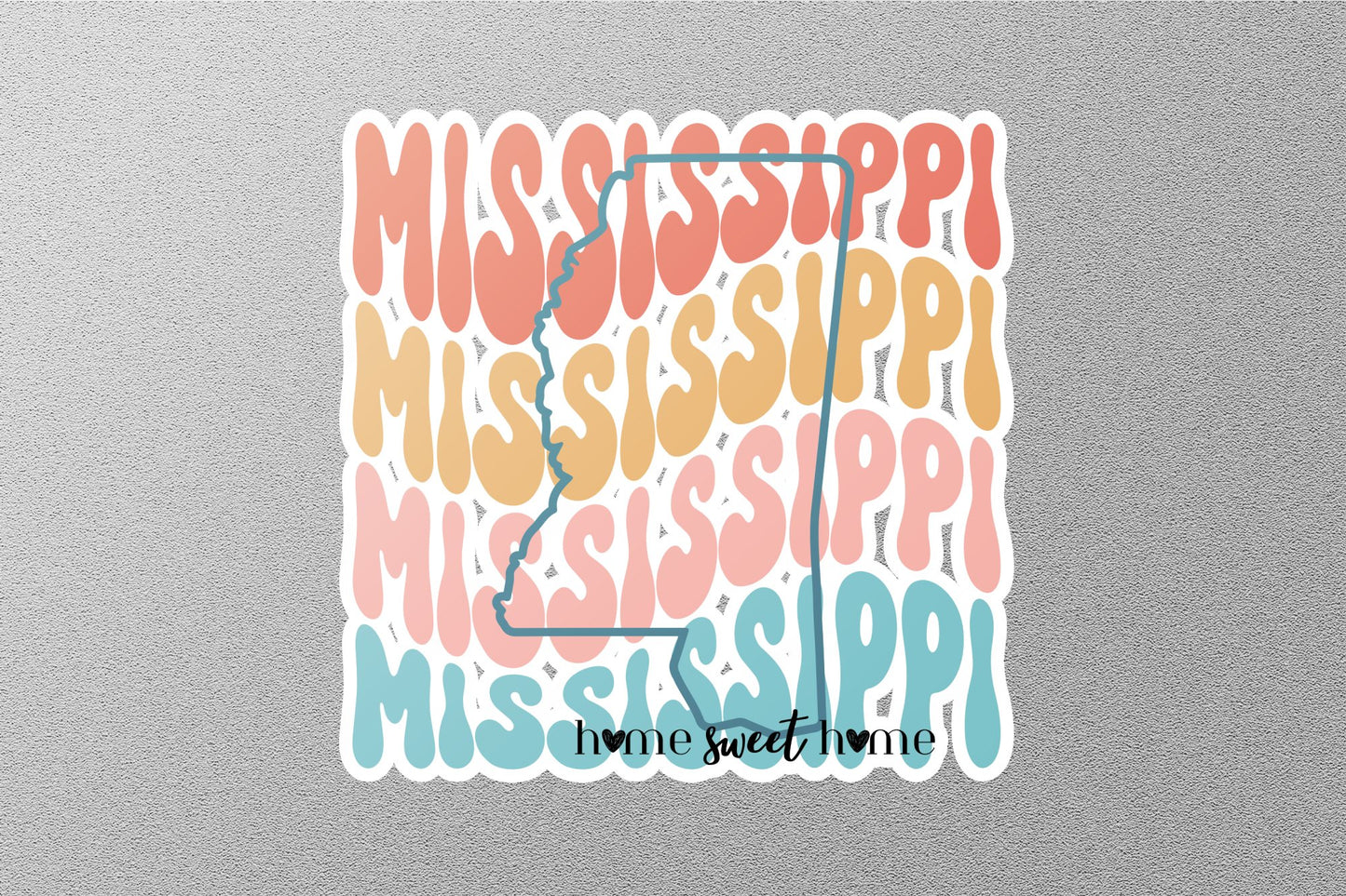 Retro Mississippi Sticker