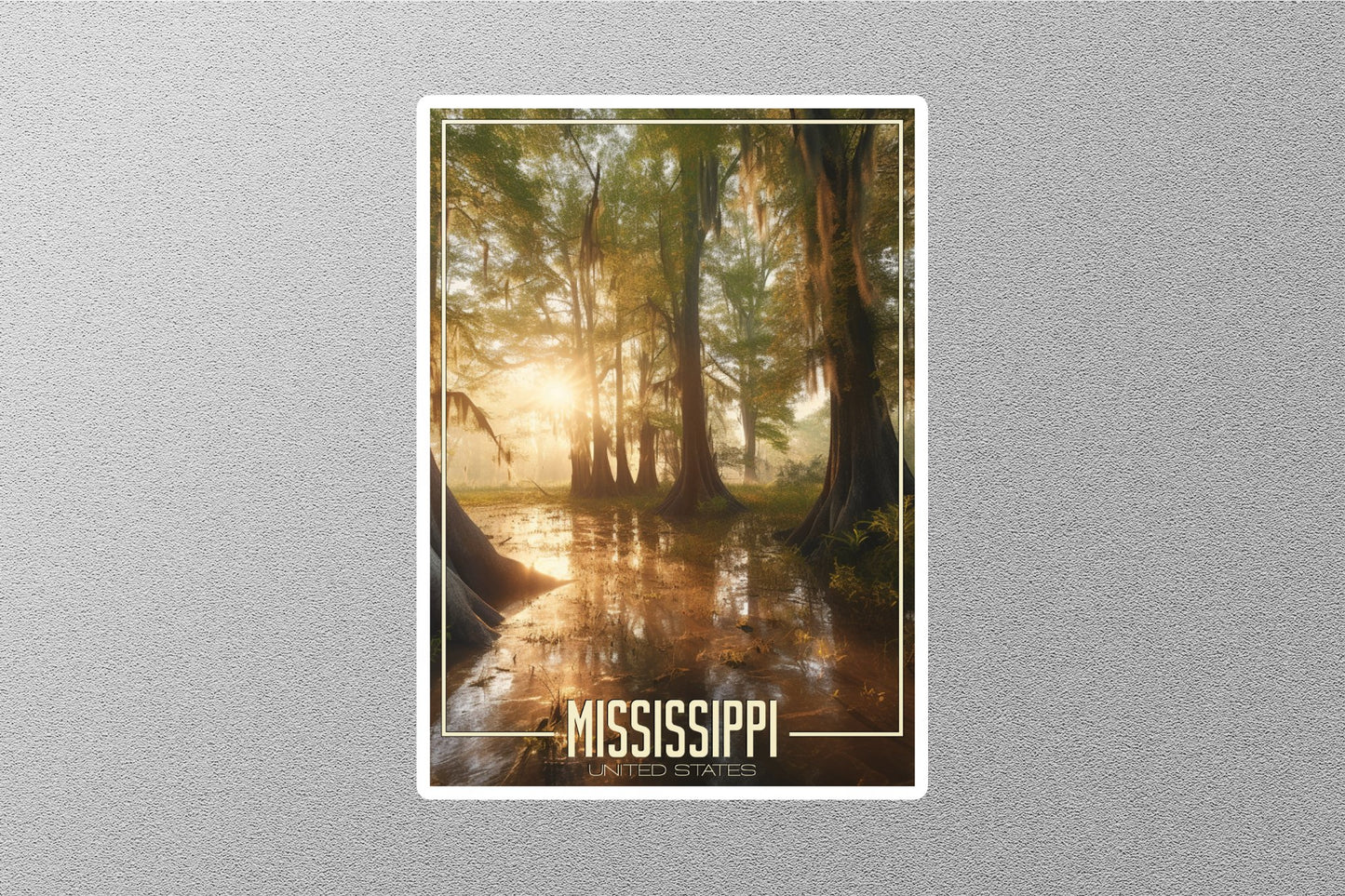 Dreamy Mississippi Travel Stickers