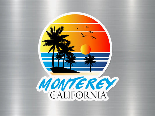 Monterey California Sunset Sticker