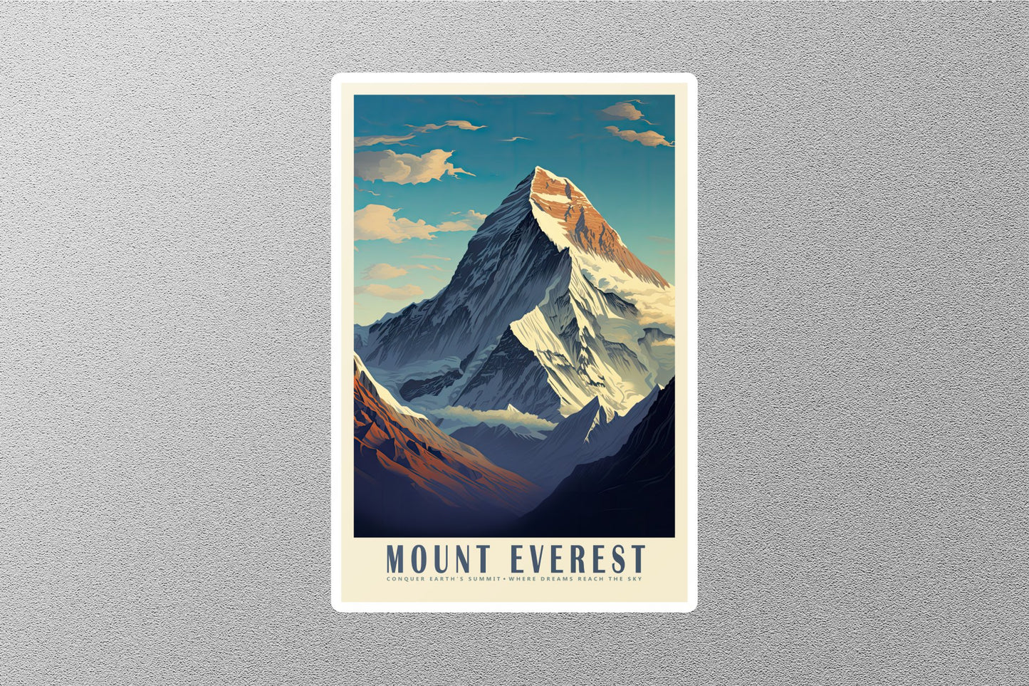 Vintage Mount Everest Travel Sticker