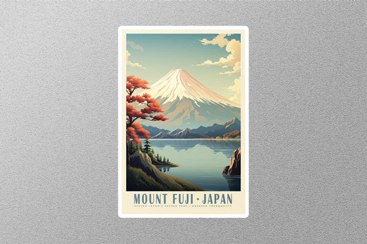 Wholesale Vintage Mount Fuji Travel Sticker