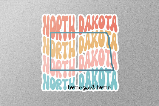 Retro N Dakota Sticker