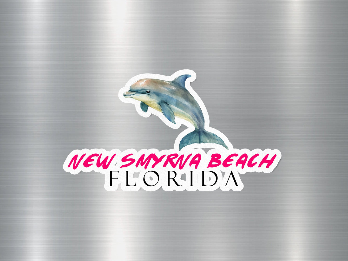 New Smyrna Beach Florida Dolphin Sticker