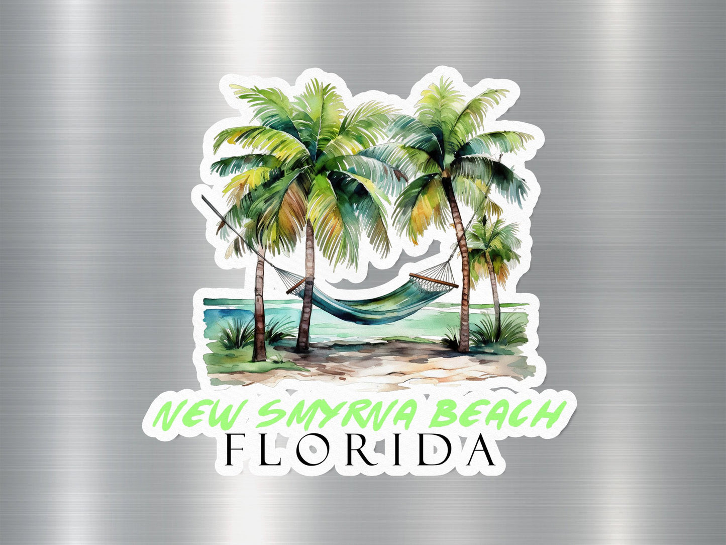 New Smyrna Beach Florida Hammock Sticker