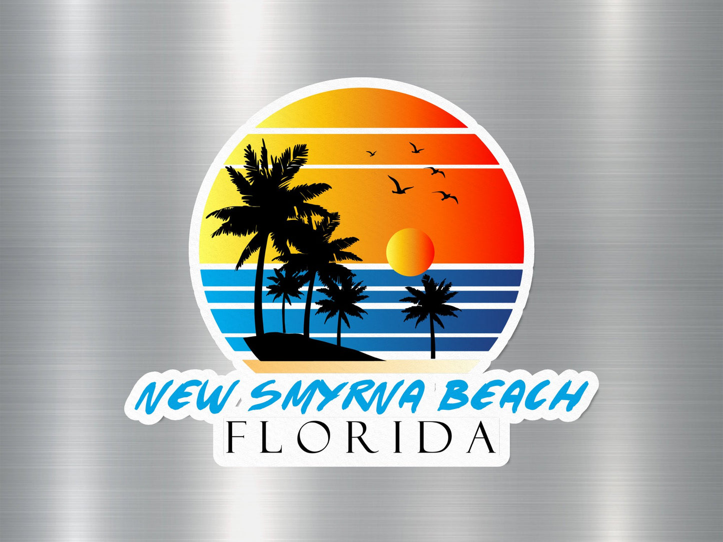 New Smyrna Beach Florida Sunset Sticker