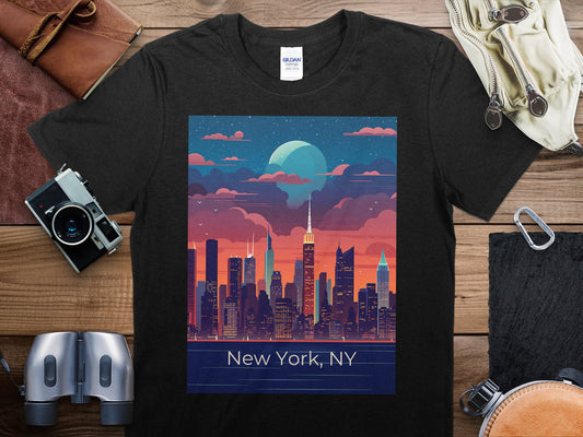 Vintage New York NY 3 T-Shirt, New York NY 3 Travel Shirt