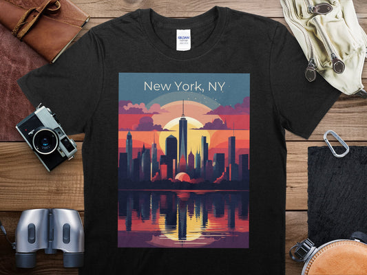 Vintage New York NY 4 T-Shirt, New York NY 4 Travel Shirt