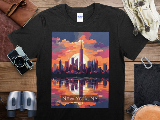 Vintage New York NY 5 T-Shirt, New York NY 5 Travel Shirt