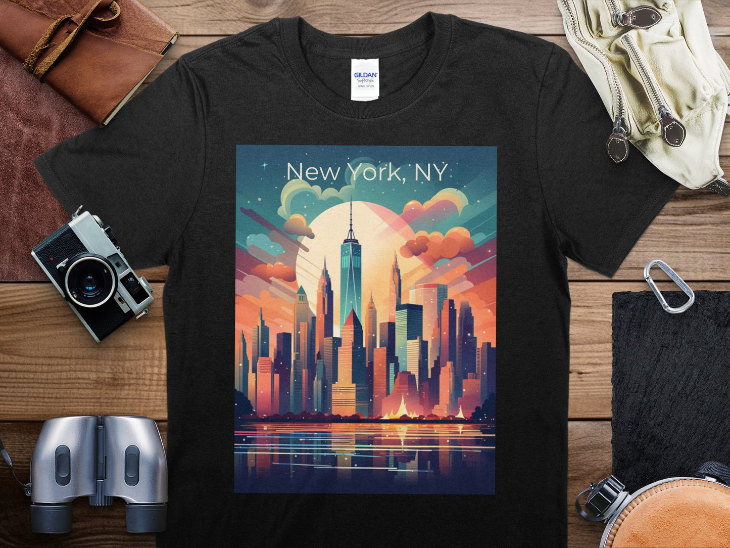 Vintage New York NY 7 T-Shirt, New York NY 7 Travel Shirt