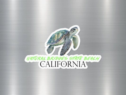 Natural Bridges State Beach California Turtle Sticker