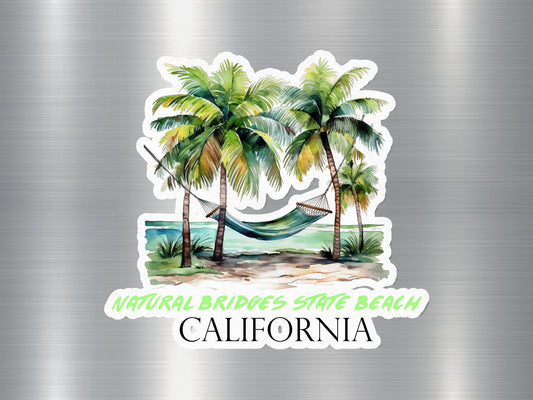 Natural Bridges State Beach California Hammock Sticker