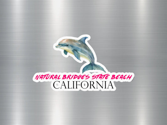 Natural Bridges State Beach California Dolphin Sticker