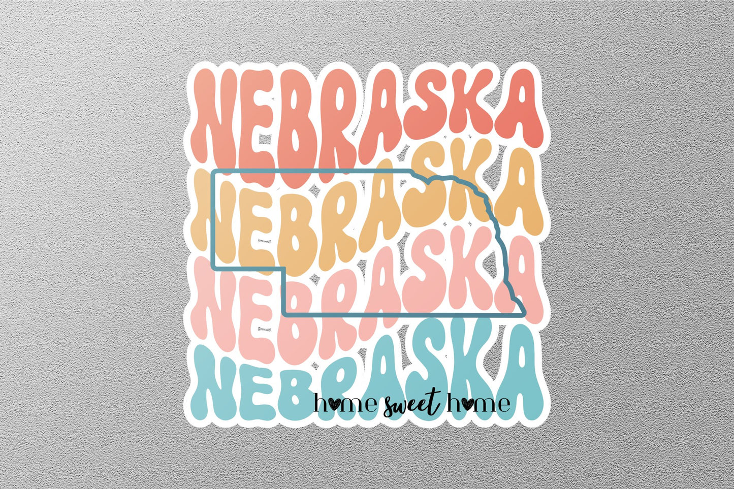 Retro Nebraska Sticker