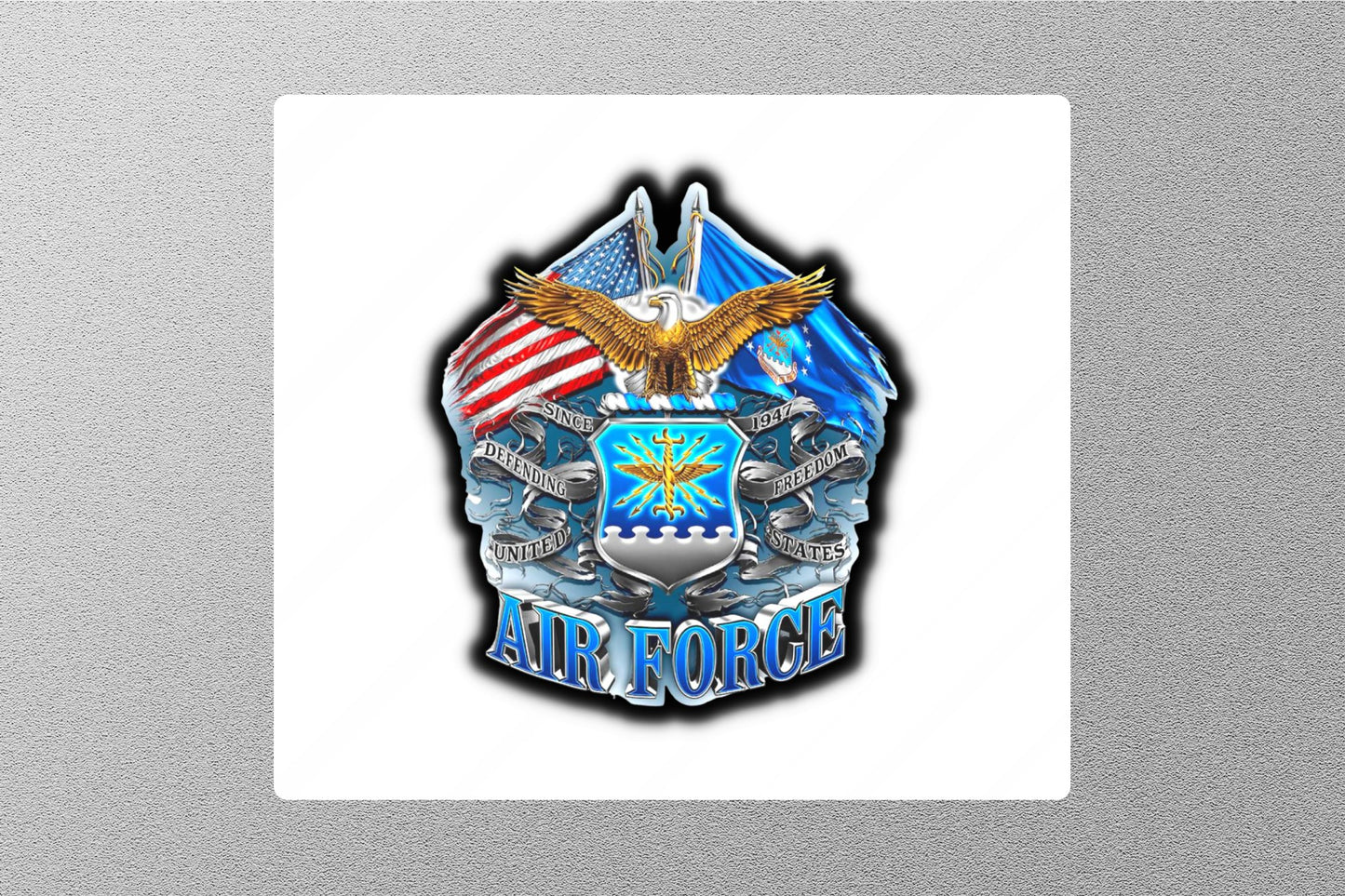 Air Force Military American Flag Sticker