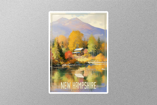 Dreamy New Hampshire Travel Stickers