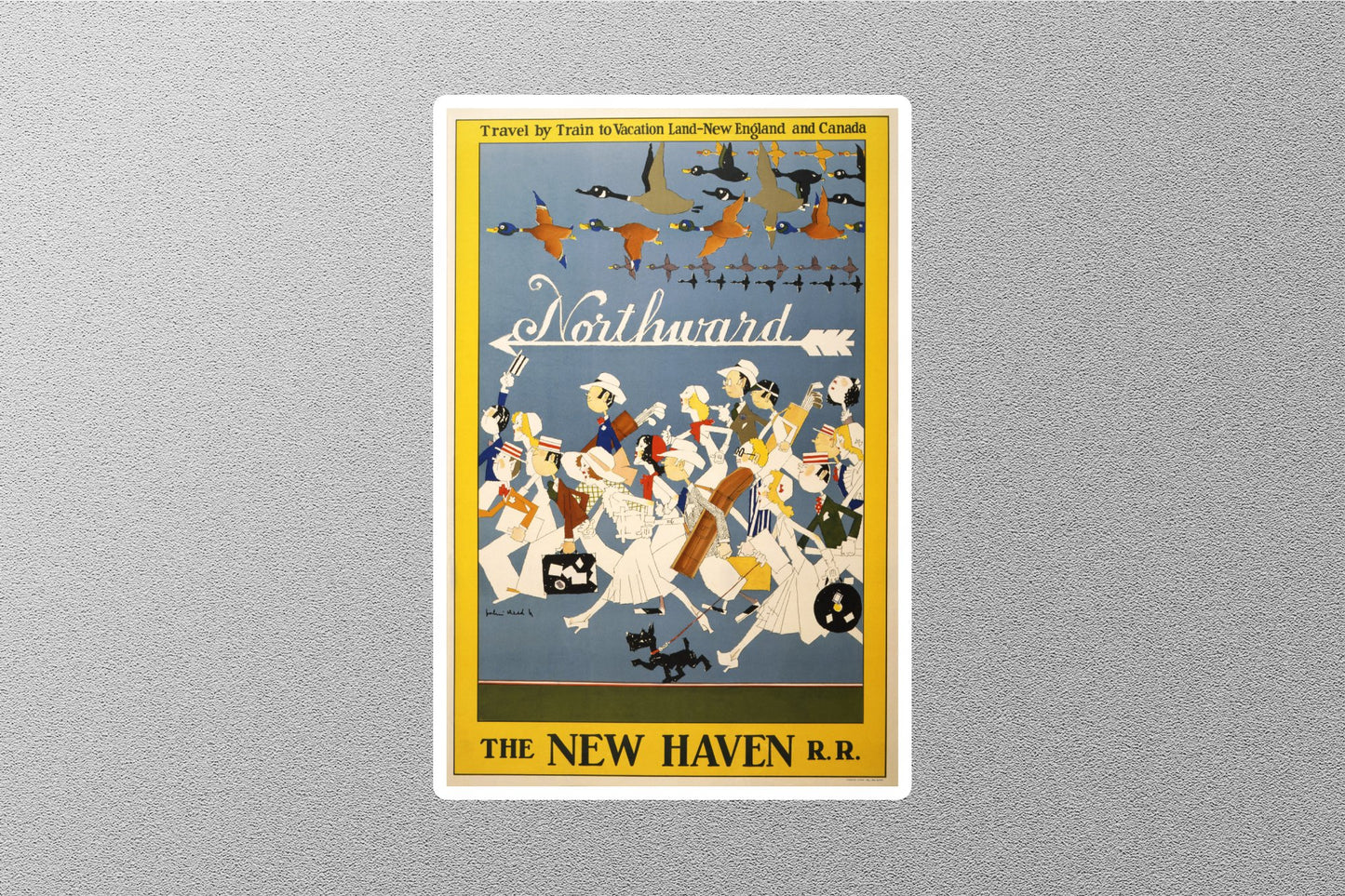 Wholesale Vintage North Ward Travel Stickers