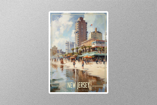 Dreamy New Jersey Travel Stickers