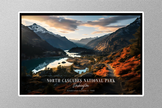 North Cascades Sunrise National Park Sticker