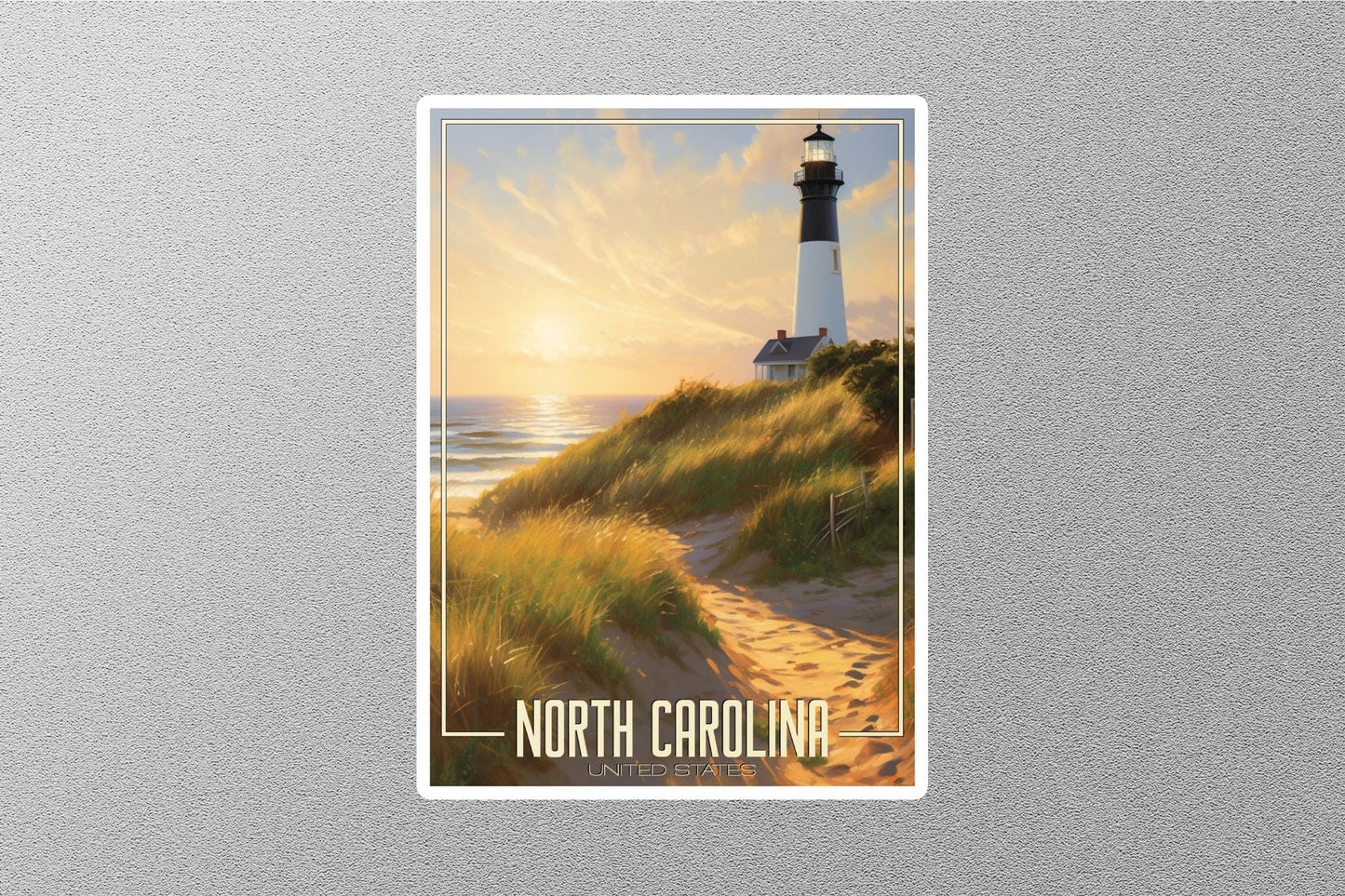 Dreamy North Carolina Travel Stickers