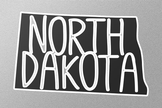 North Dakota 6 State Sticker