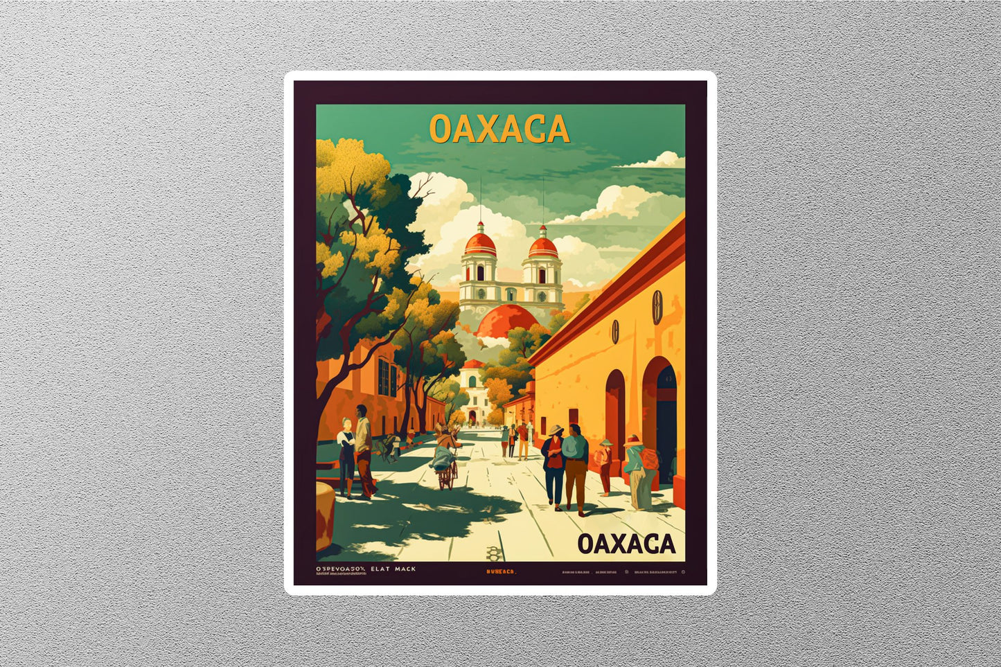 Vintage Oaxaca Travel Stickers