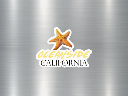 Ocean Side California Starfish Sticker