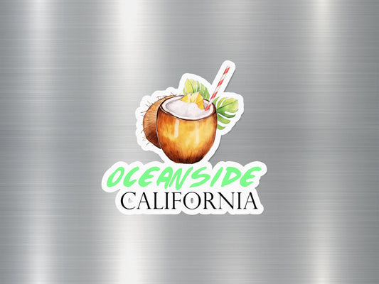 Wholesale Ocean Side California Coconut Sticker