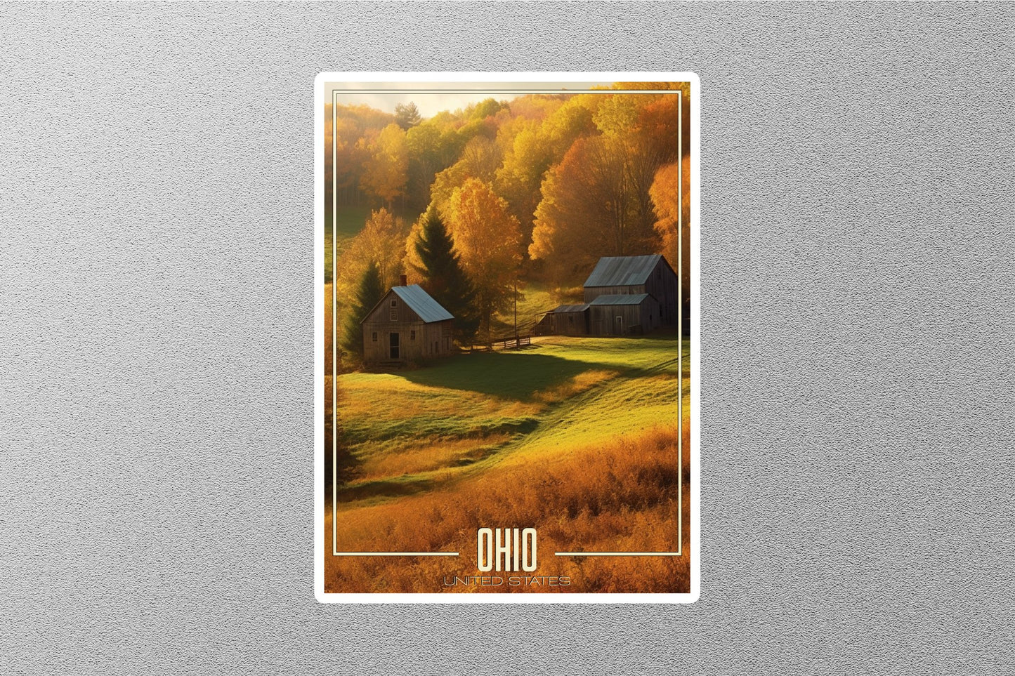 Dreamy Ohio Travel Stickers