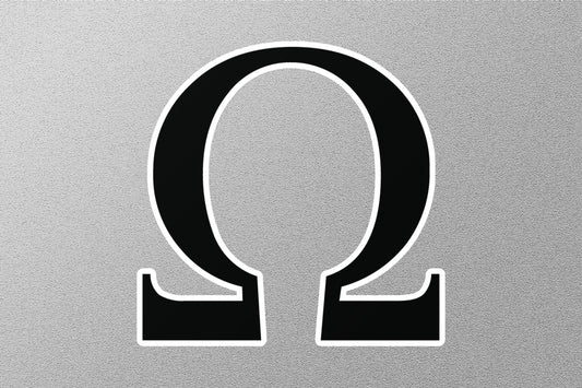 Omega Greek Alphabet Sticker