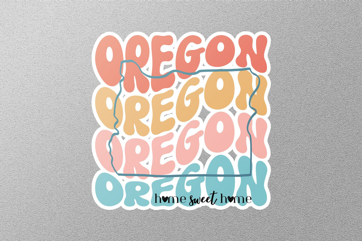 Retro Oregan Sticker