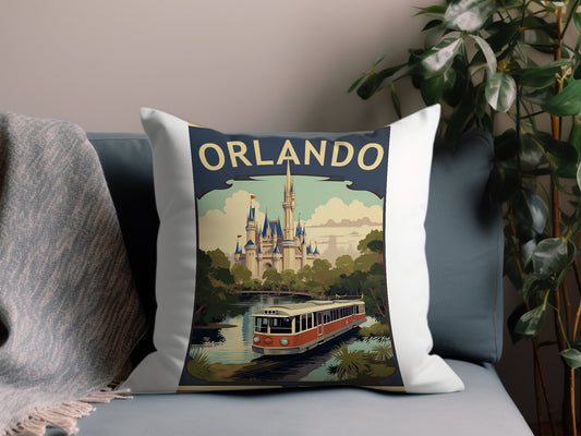 Vintage Orlando Throw Pillow