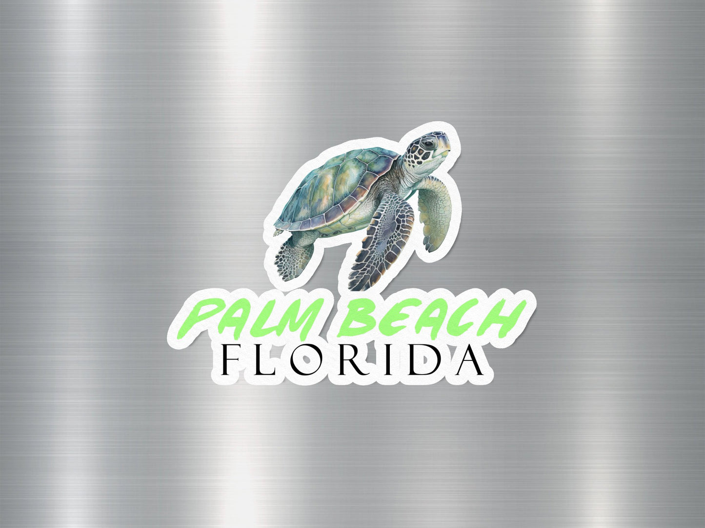 Palm Beach Florida Turtle Sticker